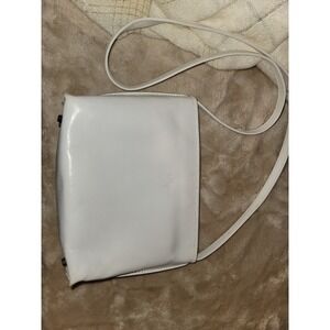 Vintage Monsac White Leather Crossbody